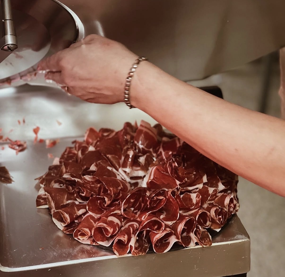 Corte jamón detalle